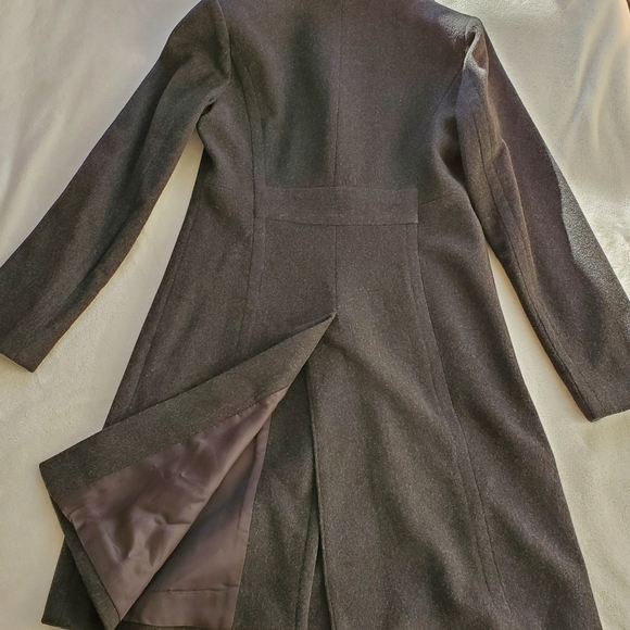 Charcoal Grey Wool Coat - Picture 5 of 7